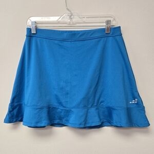 BCG Ruffle Hem tennis skirt skort Blue L
